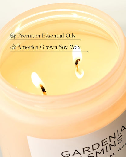 M&SENSE Eucalyptus & Mint Scented Jar Candle, Large 19.4oz Natural Soy Wax, 110-Hour Long Lasting Non-Toxic Clean Burning, Fresh Smelling Home Aromatherapy for Spa Stress Relief, Gifts for Men Women