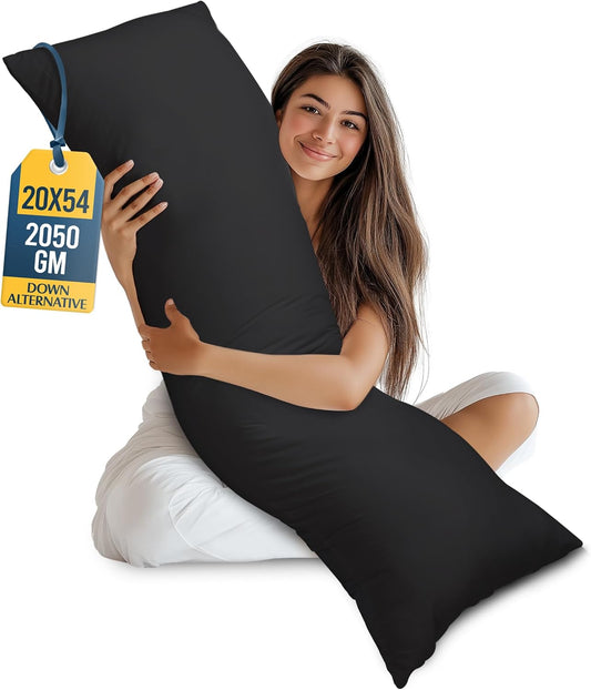 Utopia Bedding Full Body Pillow for Adults (White, 20 x 54 Inch), Long Pillow Insert for Sleeping, Ideal for Side Sleepers