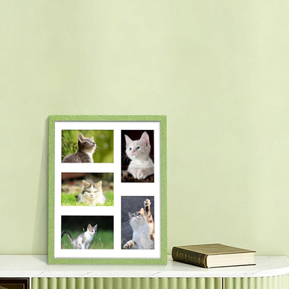 DUENPY 14x26 Collage Picture Frame 4x6 Collage Picture Frame Displays Twelve 4x6 inch Photos Available Horizontal Wall Mounting Display and Vertical Black - Colors A