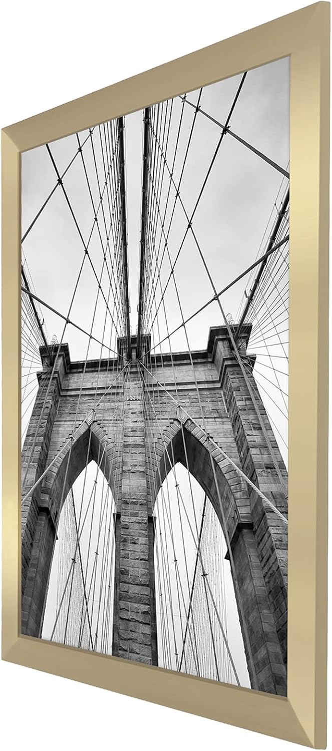 Americanflat 16x20 Picture Frame with Polished Plexiglass - Black Picture Frame - Wide Photo Frames Made of Engineered Wood for Vertical or Horizontal Wall Display - Epic Collection - Black - Colors C