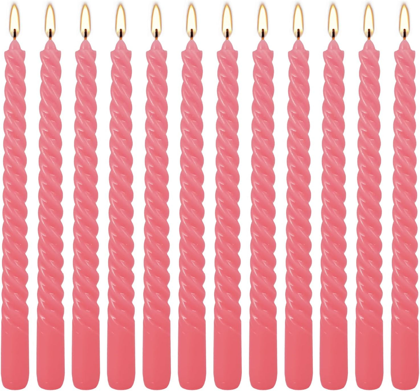 30-Pack 10-Color Taper Candles - 10 Inch Dripless & 10-Hour Burn｜Wedding/Birthday/Home Decor with Premium Wax