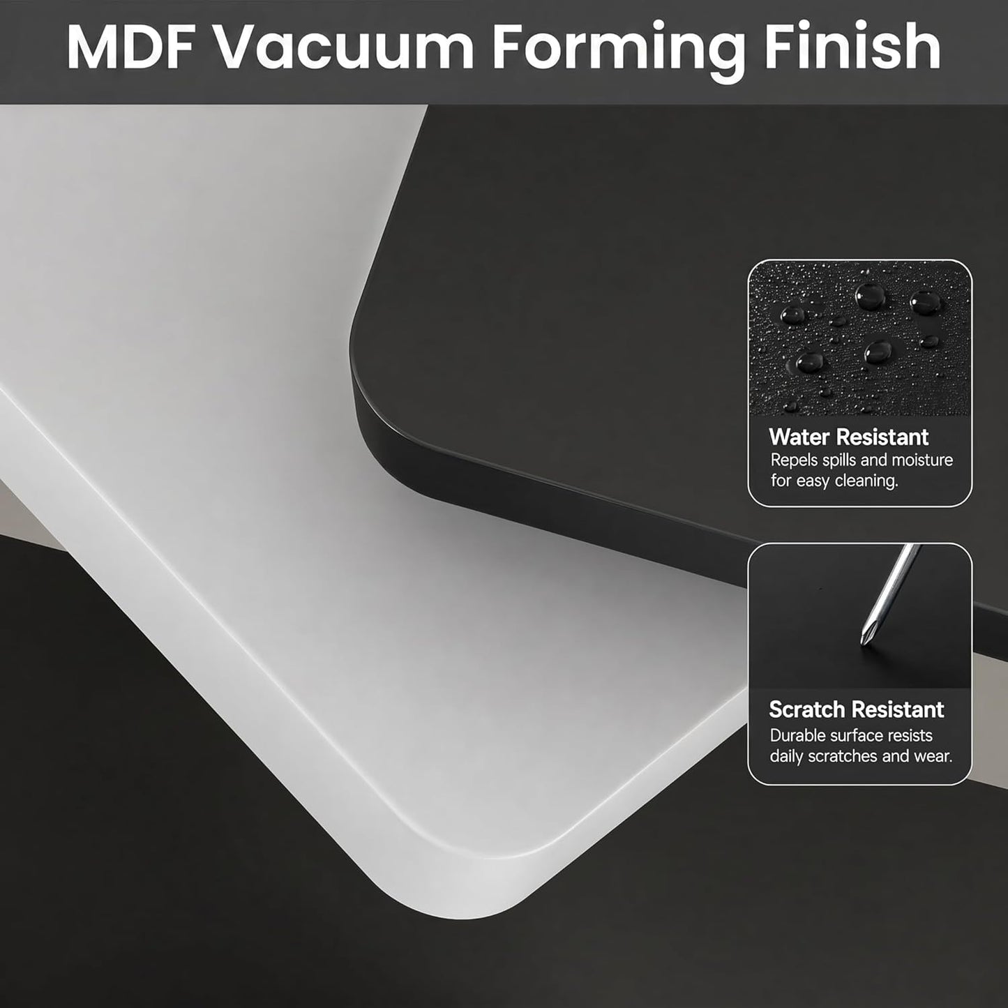 Venusmiles Corner Floating Shelves Set of 4, Wall Mounted L-Shaped Storage - Maximize Unused Corner Space in Bathroom, Kitchen, Bedroom, Office, Dark Carbonized