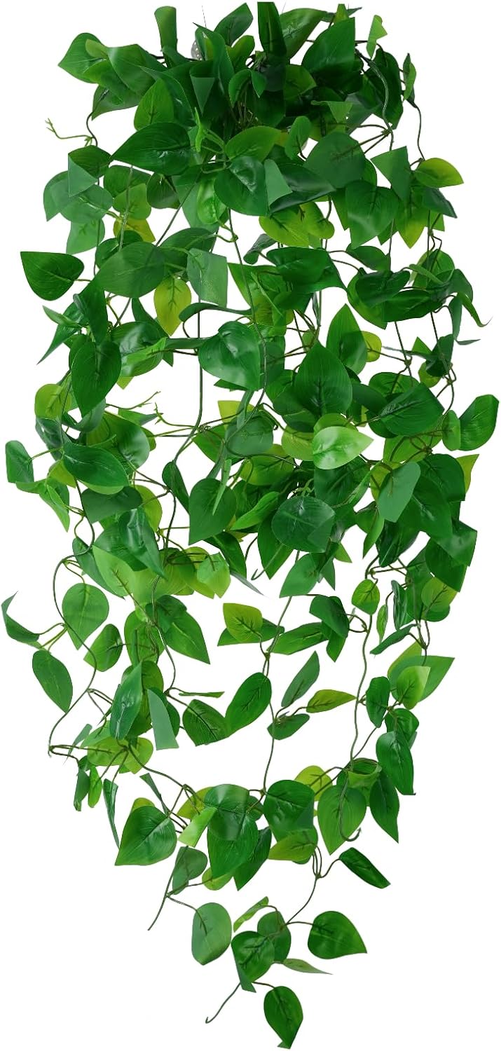Freyalife Fake Hanging Plants for Room Decor,1pcs Artificial Potted Plants Vines for Wall Home Office Aesthetic Living Kitchen Bathroom Coffee Table Shelf Indoor Outdoor Farmhouse Patio Decorations