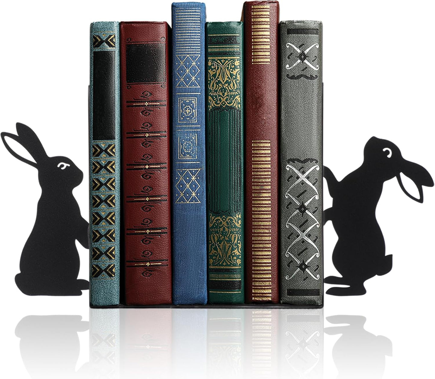 Geelin Peeping Cat Metal Bookends Set of 2 Cute Book Ends for Shelves Decorative Bookshelf Home Office Desk Bookshelf Decor Gift for Cat Lovers and Reading Enthusiasts