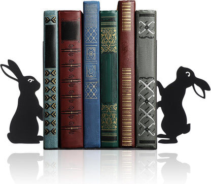 Geelin Peeping Cat Metal Bookends Set of 2 Cute Book Ends for Shelves Decorative Bookshelf Home Office Desk Bookshelf Decor Gift for Cat Lovers and Reading Enthusiasts