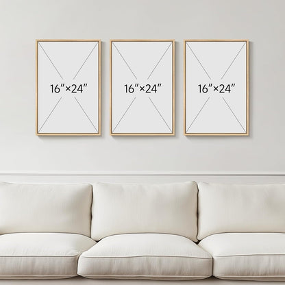 Large Framed Neutral Abstract Wall Art for Living Room, 3 Piece Modern Canvas Prints Paintings Artwork for Walls, Black and Beige Pictures for Living Room Hallway Stair Office Wall Decor 24x36 Inch