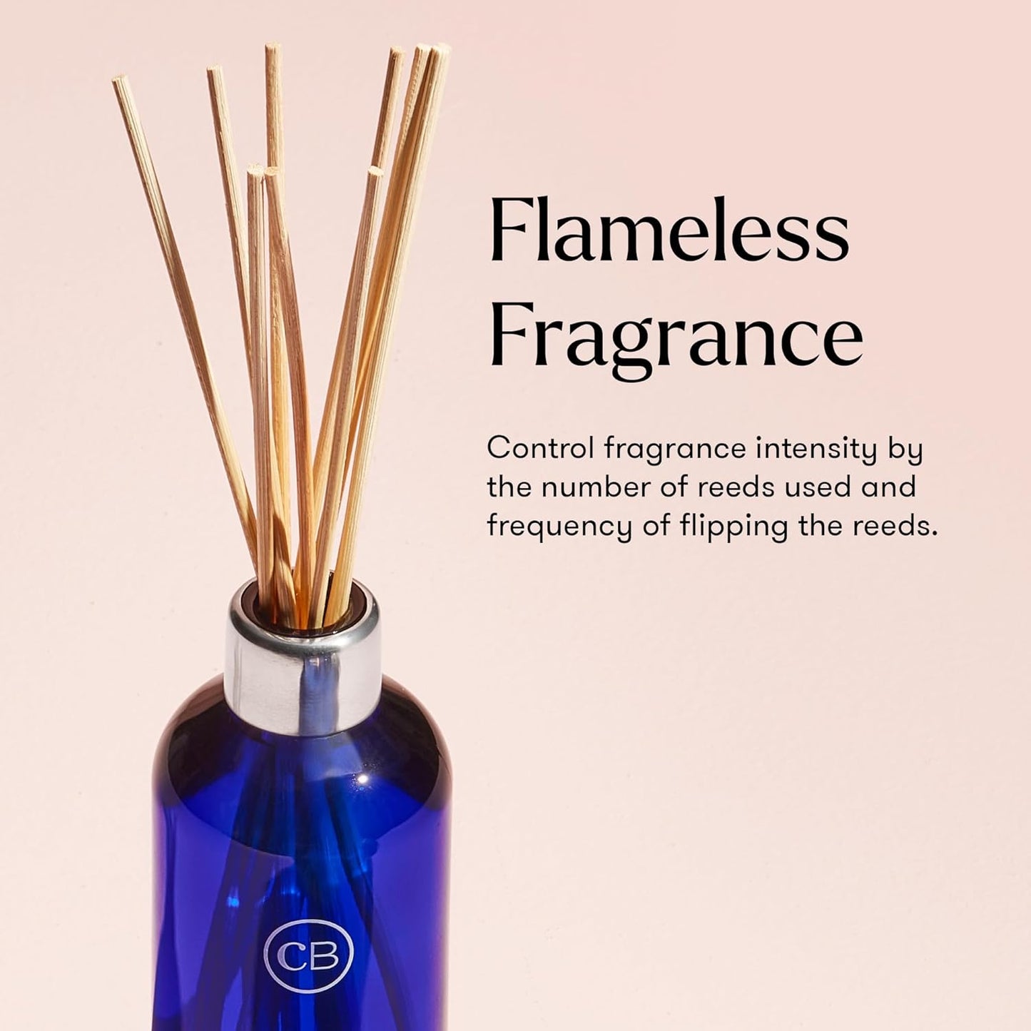 Capri Blue Volcano Reed Diffuser Set - Includes Reed Diffuser Sticks, Fragrance Oil, and Glass Bottle - Luxury Scented Room Freshener - White (8 fl oz)