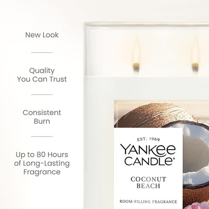 Yankee Candle Large Tumbler Scented Candle with up to 80 Hour Burn Time, Premium Plant Wax Blend for Consistent Burn, 20 oz Tumbler Candle with Room Filling Fragrance, Midsummer's Night