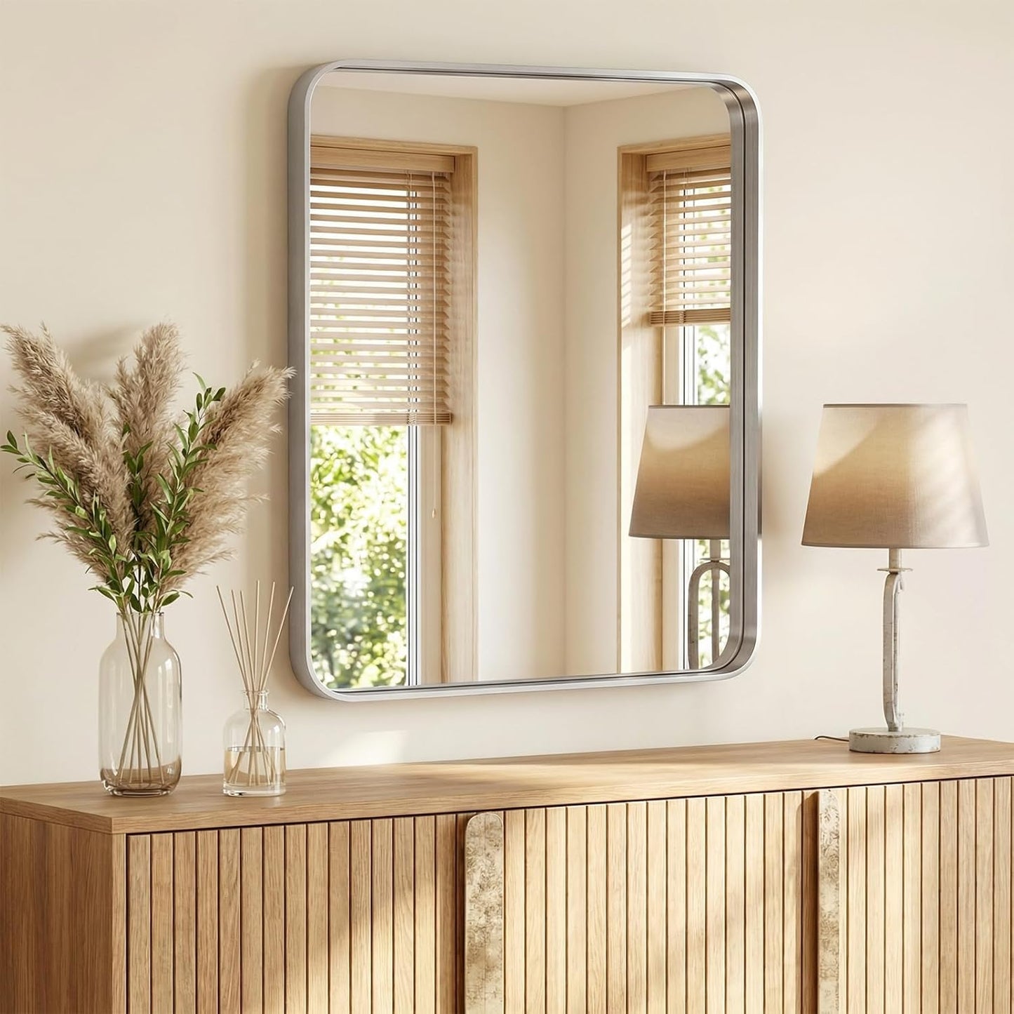 NEWBULIG Gold Round Wall Mirror 36 Inch, Bathroom Mirrors for Over Sink, Wall Decor for Bathroom, Entryway, Bedroom, Vanity