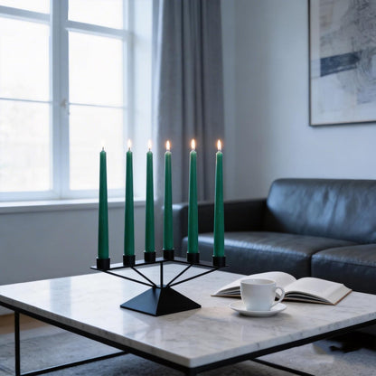 4 Pack White Taper Candles丨Taper Candles 10 Inch Dripless丨Unscented & Smokeless Candlesticks Bulk丨7-8 Hours Long Burning Tall Candles丨Ideal for Christmas Weddings Parties Dinner