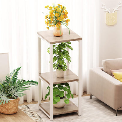 Plant Stand Indoor Corner Tall 2 Tier Metal Modern Flower Storage Plant Shelf Holder for Living Room Balcony Garden,Black (2 Tier-Black Round)
