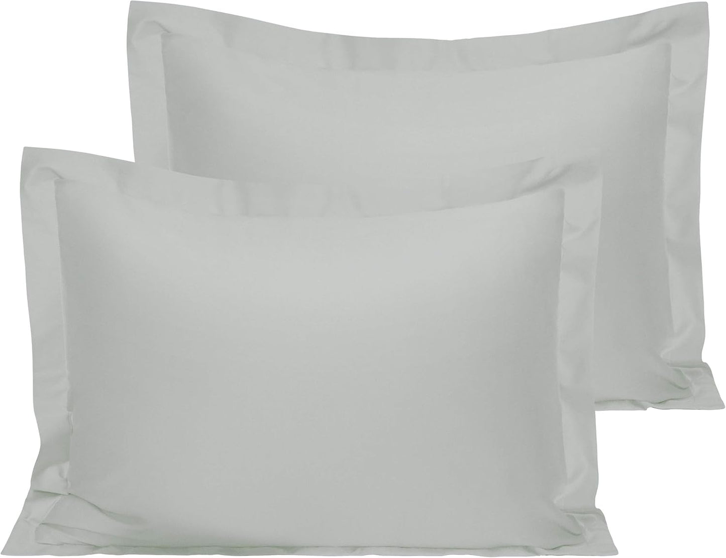 NTBAY Cotton 26x26 Euro Sham Covers - 500 Thread Count Egyptian Cotton Euro Pillow Covers, 2 Pack Super Soft and Breathable 26x26 Pillow Covers, Square Pillow Cases, White