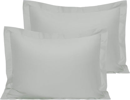 NTBAY Cotton 26x26 Euro Sham Covers - 500 Thread Count Egyptian Cotton Euro Pillow Covers, 2 Pack Super Soft and Breathable 26x26 Pillow Covers, Square Pillow Cases, White
