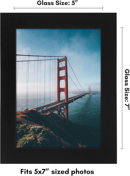 Americanflat 12x18 Poster Frame with Shatter-Resistant Glass - Signature Collection - Gallery-Style Frames Made of Engineered Wood - Photo Frame for Wall Display - Black - Colors C
