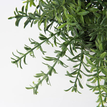 Hollyone Mini Artificial Potted Plants Fake Plants in Marble Pots, 1Pcs Plastic Eucalyptus Greenery Faux Plants for Home Office Desk Room Centerpiece Shelf Décor