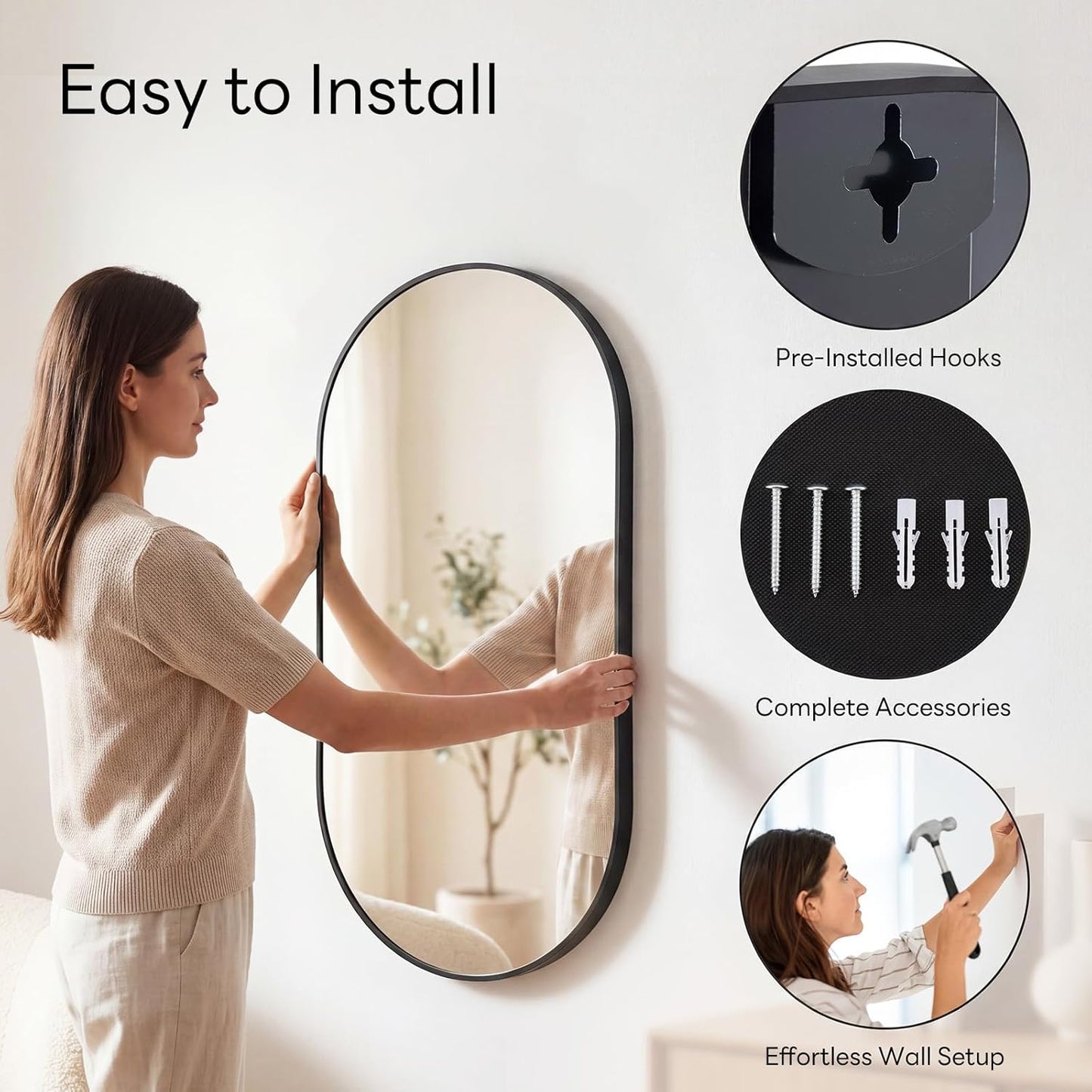 Sweetcrispy 20"x30" Arched Gold Bathroom Mirrors for Wall, Bathroom Mirrors for Over Sink, Metal Framed with HD Shatter-Proof Glass for Entryway, Living Room, Bedroom