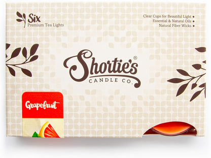 Shortie's Candle Company Coconut Cove Premium Tealight Candles - 6 White Highly Scented Tea Lights - Beautiful Candlelight - Made in the USA - Fruit & Berry Collection