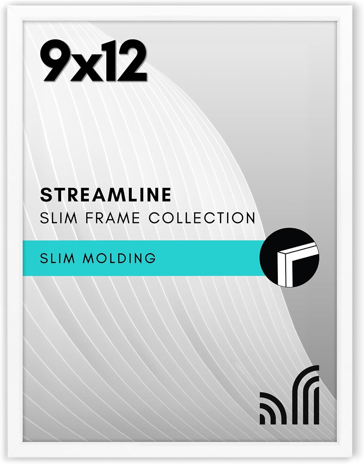 Americanflat 24x36 Poster Frame with Polished Plexiglass - Streamline Collection - Thin Border Picture Frame for Wall Display - Hanging Hardware Included - Black - Colors B