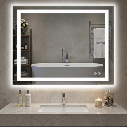 NEWBULIG 20IN Round Bathroom Wall Mirror, Modern Vanity Mirrors for Over Sink, HD Glass Decorative for Entryway, Bedroom & Living Room, Gold
