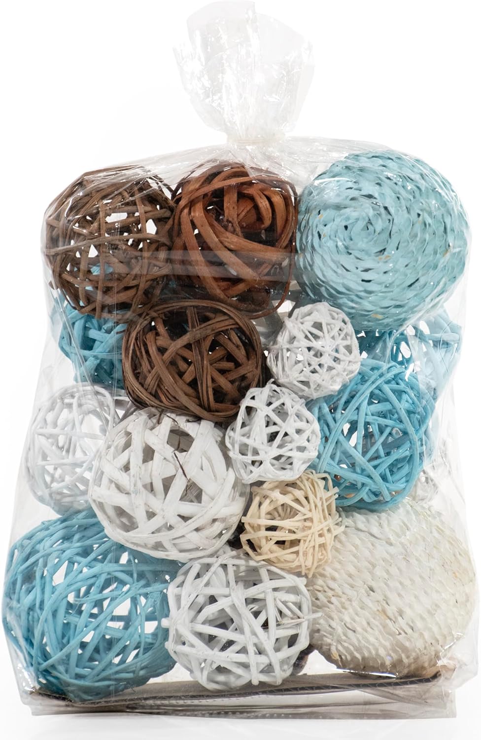 ANDALUCA Black & White Decorative Balls Bowl Filler Bag with Orbs, Balls (Black)
