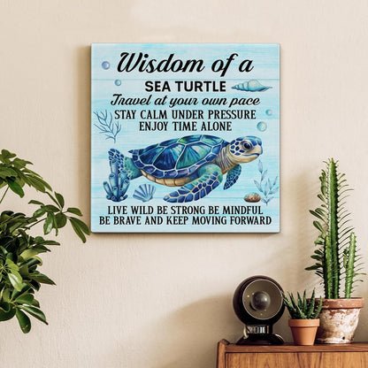 Inspirational Farmhouse Canvas Print Wall Art Decor One Small Positive Thought in the Morning Can Change Your Whole Day Sign Painting Plaque Rustic Home Decoration (8 X 8 Inches, Framed)