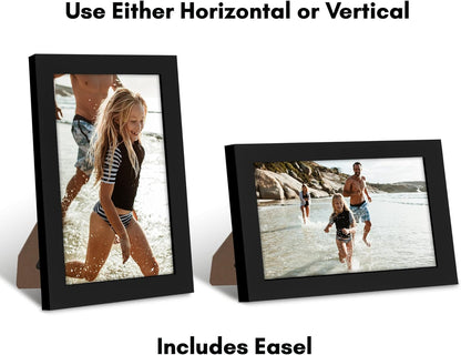 Americanflat 12x18 Poster Frame with Shatter-Resistant Glass - Signature Collection - Gallery-Style Frames Made of Engineered Wood - Photo Frame for Wall Display - Black - Colors A