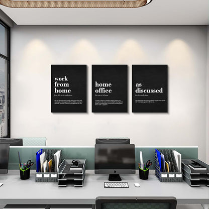 Inspirational Canvas Painting Wall Art -EPHANY ART,Mindset Quotes Prints, Success Framed Entrepreneur Poster Positive Quotes Wall Poster for Home Office Workplace (M-3pcs,12x16inchx3pcs)