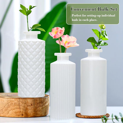 Glass Bud Vase Set of 32 pcs,Bud Vases in Bulk,Small Vases for Centerpieces, Mini Flower Vase Bulk for Rustic Wedding Home Table Decorations