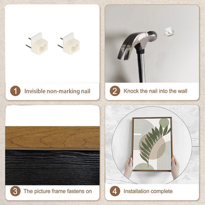 Bwodke Boho Wall Art, Framed Abstract Wall Art, Green Botanical Neutral Canvas Wall Decor, Large Mid Century Plant Pictures Set of 3, Modern Minimalist Paintings, for Bedroom Living Room Bathroom
