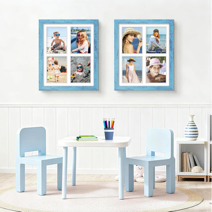 DUENPY 14x26 Collage Picture Frame 4x6 Collage Picture Frame Displays Twelve 4x6 inch Photos Available Horizontal Wall Mounting Display and Vertical Black - Colors A