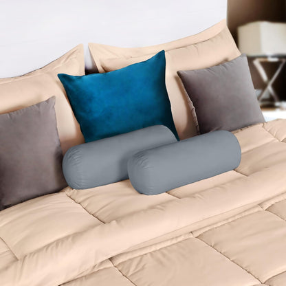 Utopia Bedding Bolster Pillows Insert (Pack of 2, Navy) - 6 x 16 Inches Bed and Couch Pillows - Indoor Decorative Pillows