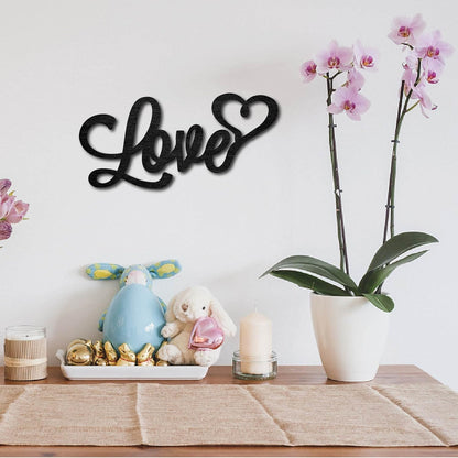 CREATCABIN Wood Cutout Family Arrow Sign Laser Cut Wooden Wall Decor Sculpture Hanging Decor Wall Art Decoration for Home Gallery Office Front Door Black 11.9" x 4.3"
