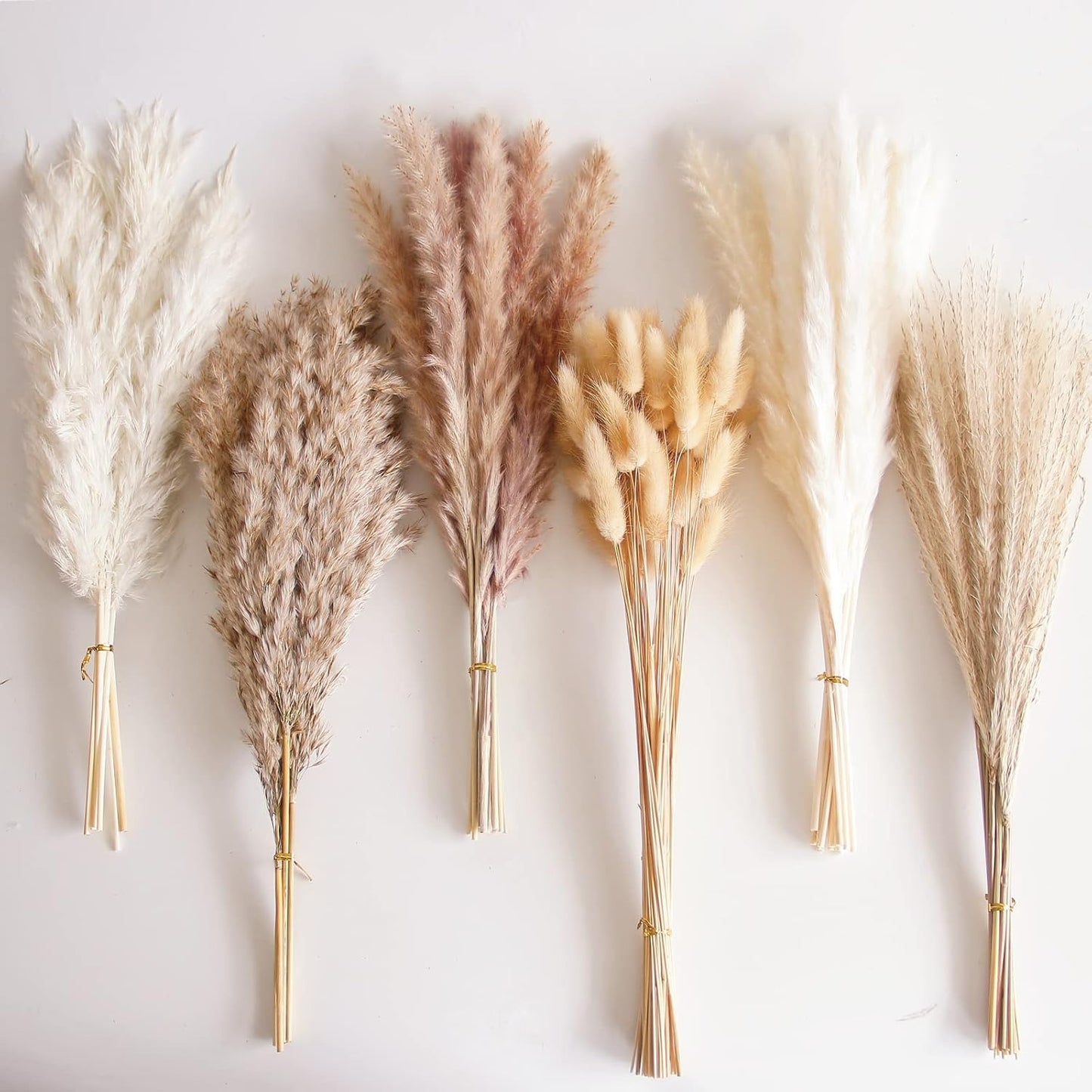 40" inch 10 Stems Pampas Grass Decor Tall, Pampas Grass Bouquet, Natural Dried Flowers for Wedding, Natural Home Decor, Wall Grass, Glam Decor