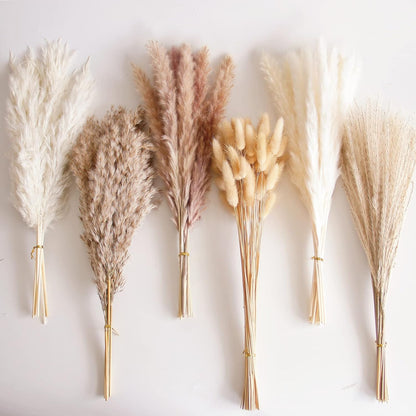 40" inch 10 Stems Pampas Grass Decor Tall, Pampas Grass Bouquet, Natural Dried Flowers for Wedding, Natural Home Decor, Wall Grass, Glam Decor