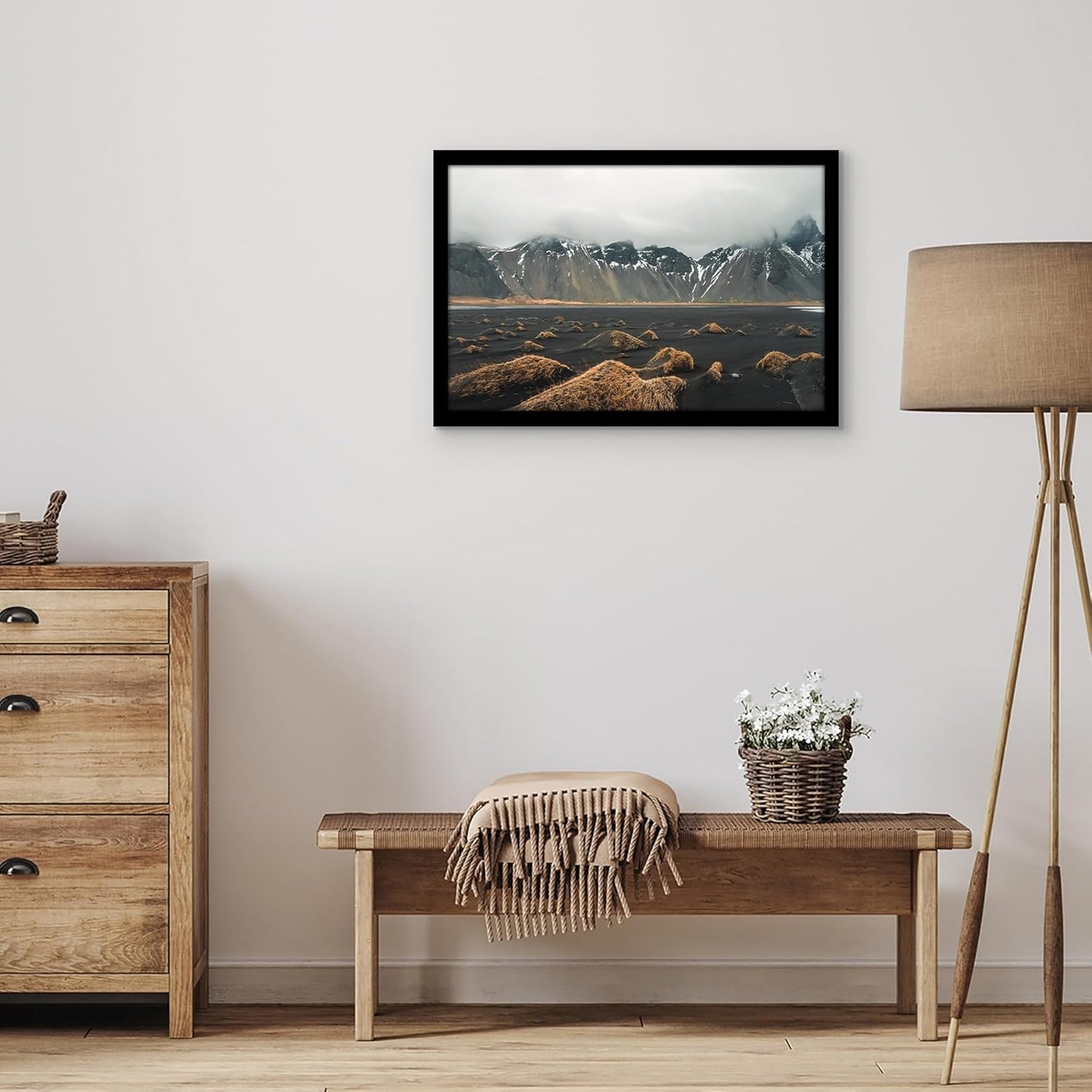 Americanflat 16x20 Picture Frame with Polished Plexiglass - Black Picture Frame - Wide Photo Frames Made of Engineered Wood for Vertical or Horizontal Wall Display - Epic Collection - Black - Colors A