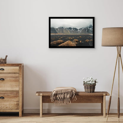 Americanflat 16x20 Picture Frame with Polished Plexiglass - Black Picture Frame - Wide Photo Frames Made of Engineered Wood for Vertical or Horizontal Wall Display - Epic Collection - Black - Colors A