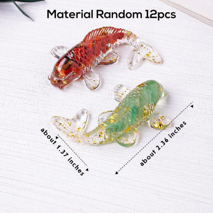 10PCS Crystal Bird Figurines Resin Animal Statues Decorative Gravel Birds Decor Animal Figurines for Home Decor Unique Bird for Teens