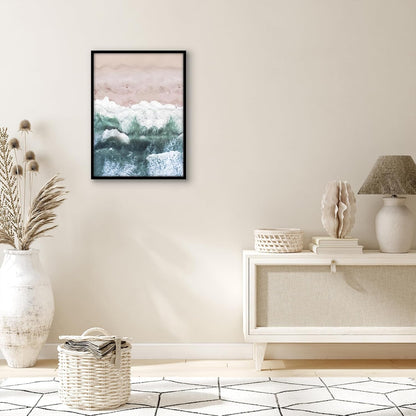 Americanflat 24x36 Poster Frame with Polished Plexiglass - Streamline Collection - Thin Border Picture Frame for Wall Display - Hanging Hardware Included - Black - Colors B