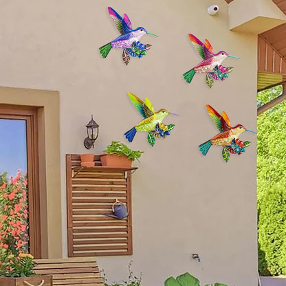 SUNREEK Metal Dragonfly Wall Decor, 9 Inches Dragonfly Outdoor Wall Art for Fence Garden Yard Patio Decorations