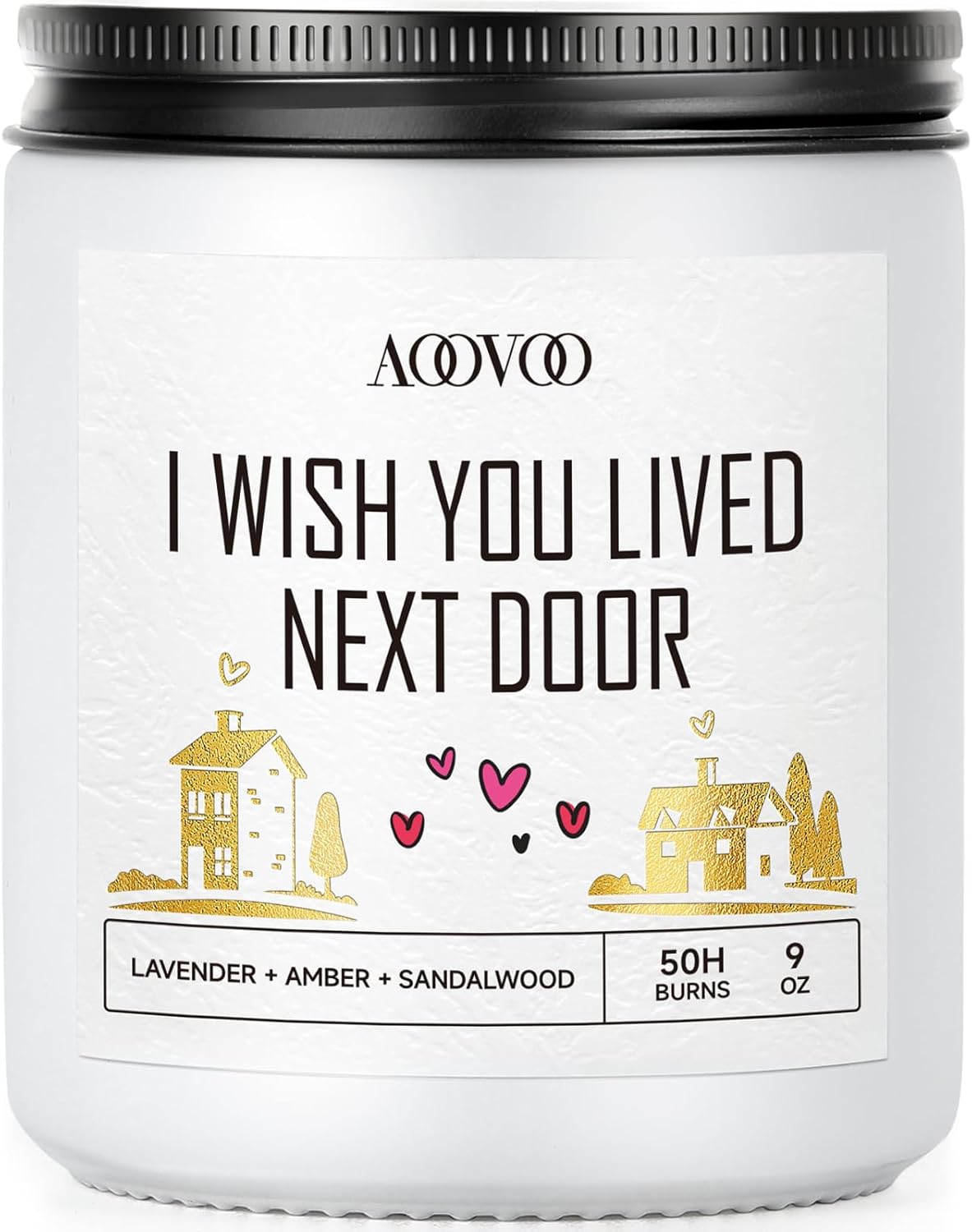AOOVOO Calm Candles Set for Women - 4 Pack Candles for Home Scented, 28 oz 200 Hour Burn, Aromatherapy Candle with Crystals, Lavender Calm/Jasmine Serenity/Water Lily Pear Harmony/Patchouli Balance
