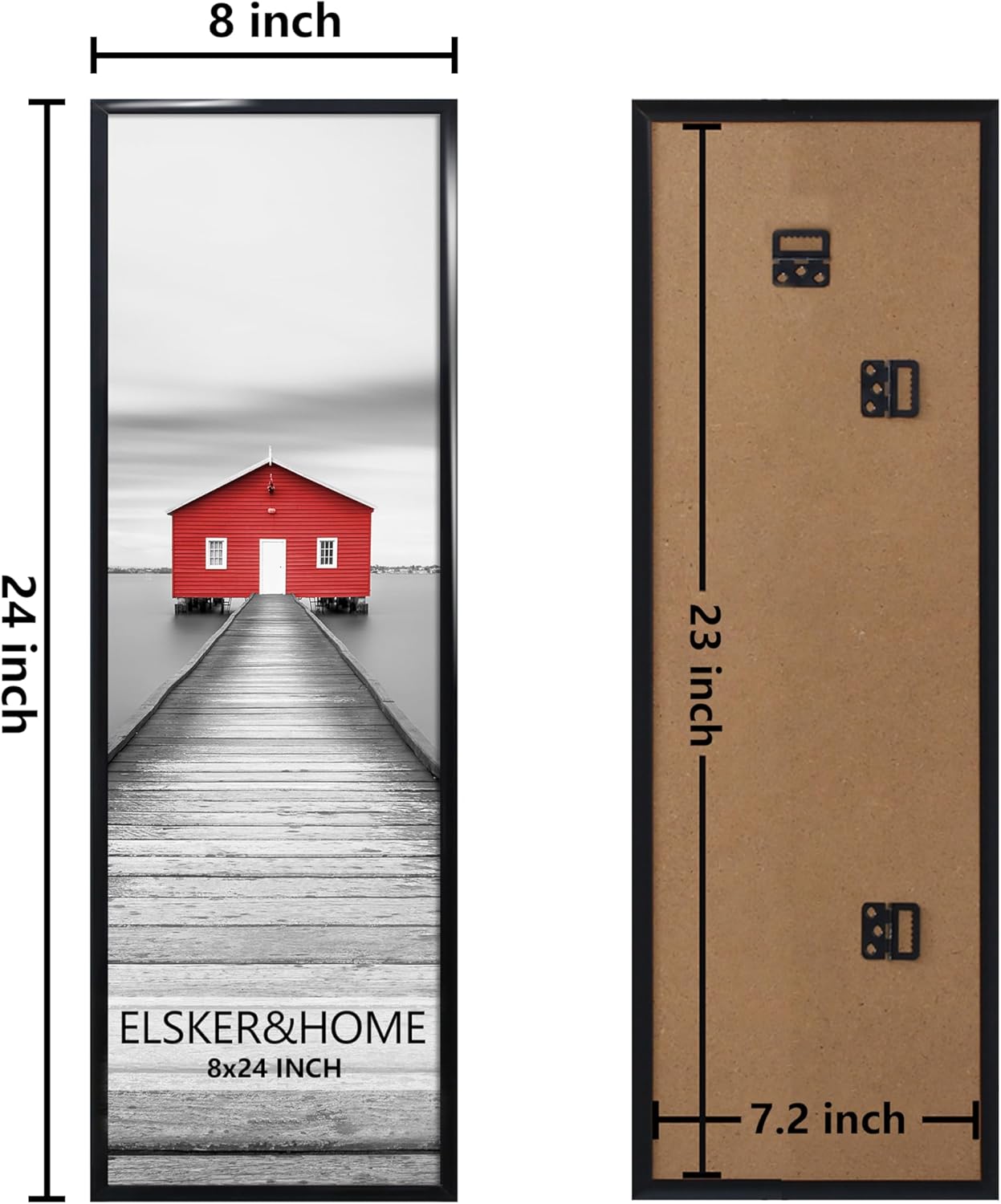 ELSKER&HOME 22.375 x 34 Poster Frame 3 Pack, Black Picture Frame for Horizontal or Vertical Wall Mounting, Sturdy and Scratch-proof