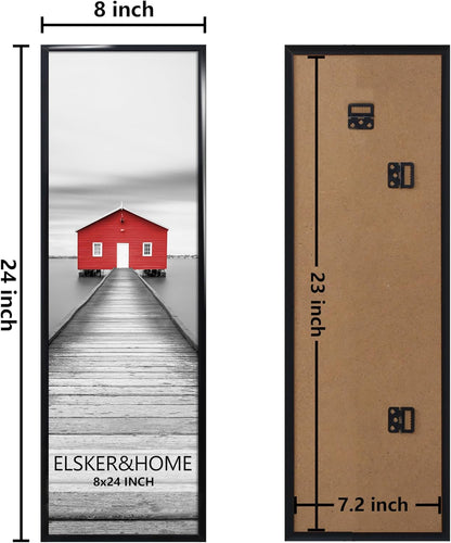 ELSKER&HOME 22.375 x 34 Poster Frame 3 Pack, Black Picture Frame for Horizontal or Vertical Wall Mounting, Sturdy and Scratch-proof