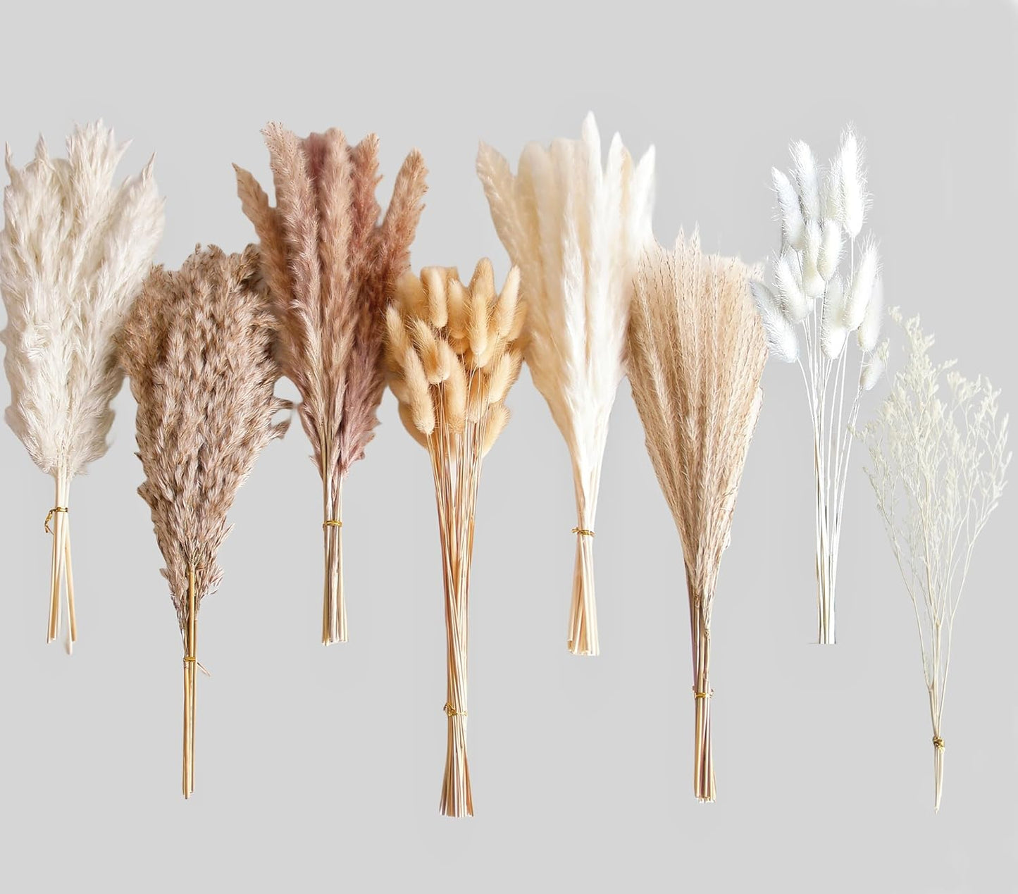 40" inch 10 Stems Pampas Grass Decor Tall, Pampas Grass Bouquet, Natural Dried Flowers for Wedding, Natural Home Decor, Wall Grass, Glam Decor