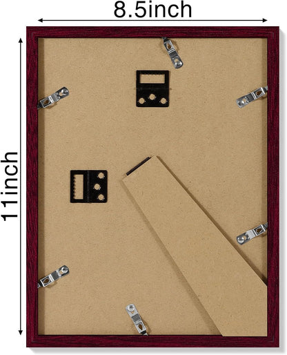 Vittanly 11x14 Picture Frame, Display Pictures 8x10 with Mat or 11x14 without Mat, Photo Frame for Wall Mounting, Black, 1 Pack - Colors B