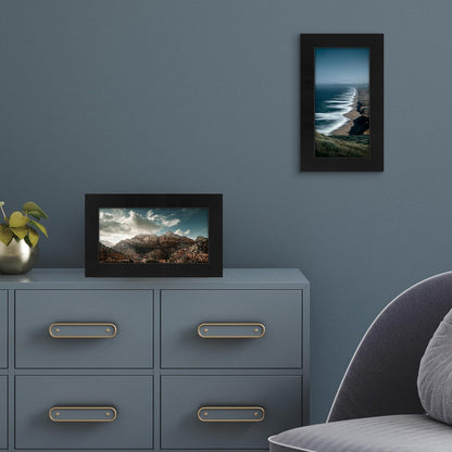 Americanflat 12x18 Poster Frame with Shatter-Resistant Glass - Signature Collection - Gallery-Style Frames Made of Engineered Wood - Photo Frame for Wall Display - Black - Colors B