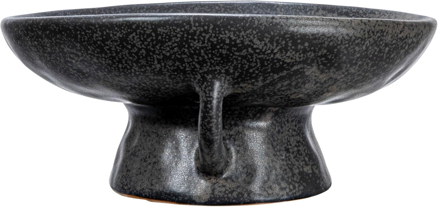 Creative Co-Op Stoneware Bowl w Reactive Glaze, White