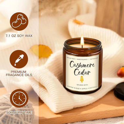 6-Pack Scented Candles for Home, 3.5 Oz Soy Wax Candles Gift Set with Lavender Chamomile & Eucalyptus Mint for Brithday Gifts Women, Mothers Day