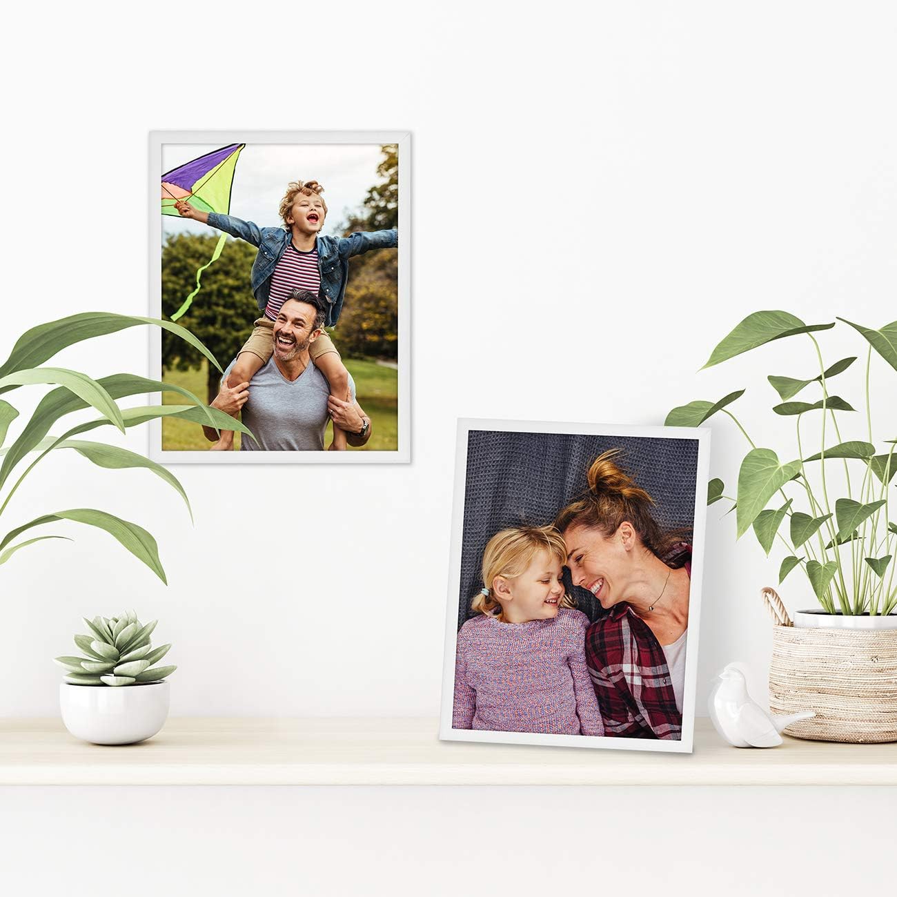 Americanflat 24x36 Poster Frame with Polished Plexiglass - Streamline Collection - Thin Border Picture Frame for Wall Display - Hanging Hardware Included - Black - Colors D