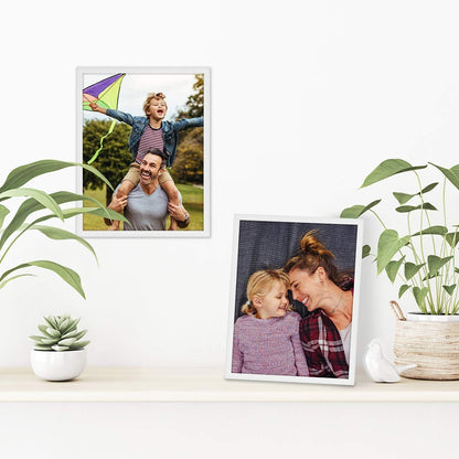 Americanflat 24x36 Poster Frame with Polished Plexiglass - Streamline Collection - Thin Border Picture Frame for Wall Display - Hanging Hardware Included - Black - Colors D