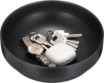 Key Bowl for Entryway Table Decorative Key Dish for Organizing Tabletop Catch All Bowl Gold Fruit Bowls for Kitchen Counter, Coffee Table,7.4 Inches